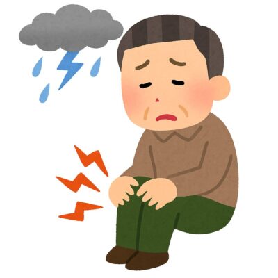 関節痛と天気の関係|気圧の変化でひざが痛くなる理由とは?
