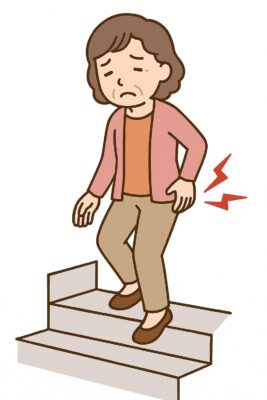 階段の上り下りで股関節が痛むときの原因と改善策