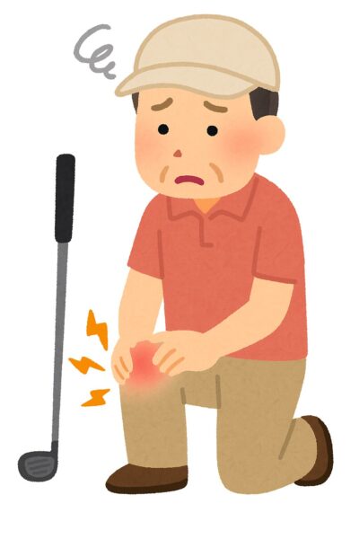ゴルフ後に膝が腫れるのはなぜ？原因とセルフケアの方法
