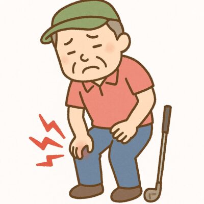 ラウンド後にひざが腫れる・痛むのは要注意!考えられる疾患と対処法