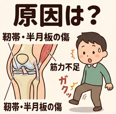 「膝が抜ける感じ」でよくある8つの質問に専門医がやさしく回答