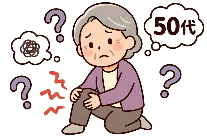 50代で膝が痛むのはなぜ？将来の寝たきりを防ぐために今すぐできる予防法3選