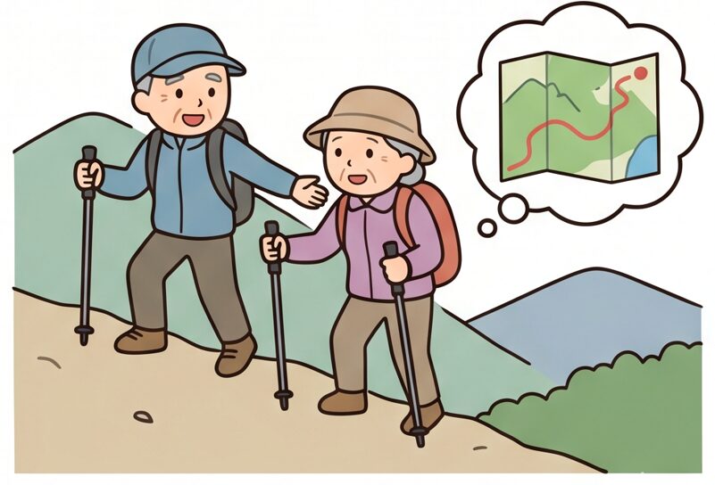 山登りで膝が痛い高齢者の方へ！下山で痛む原因と安全に楽しむために気を付けること